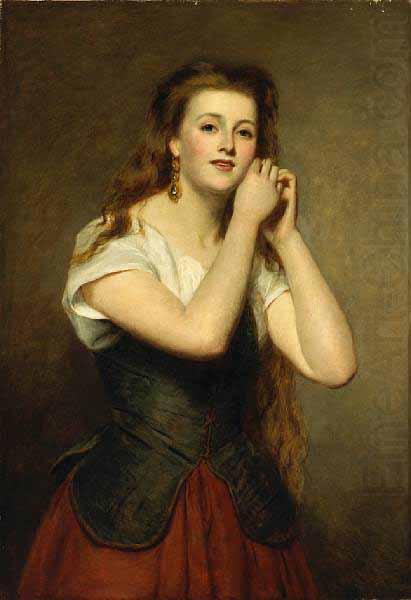 William Powell Frith The new earrings oil painting picture